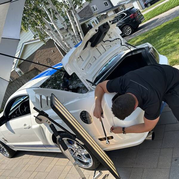 paintless dent repair driveway service Peterborough Ontario — mobile PDR