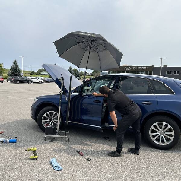 Dealership PDR service Bowmanville — Tyler DeCarlo paintless dent repair